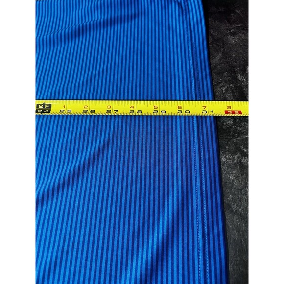 Michael Rouen Sz. XL Blue Striped Stretch Performance Polo Golf Outdoor Athletic - Picture 5 of 7